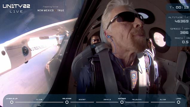 Virgin Galactic successfully sends Richard Branson to the edge of space