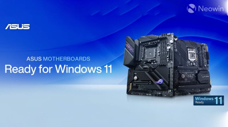 Asus releases Windows 11-ready BIOS updates with automatic TPM support